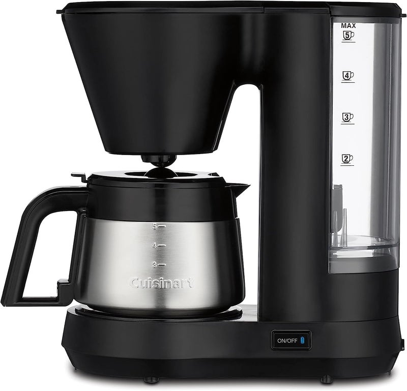 Cuisinart صانعة القهوة سعة 5 أكواب مع إبريق من الفولاذ المقاوم للصدأ، آلة قهوة مع خزان مياه قابل للإزالة، فلتر مياه فحم، خاصية الحفاظ على الحرارة لمدة 30 دقيقة، وإيقاف التخمير، DCC-5570NAS، فولاذ مقاوم للصدأ - Image 2